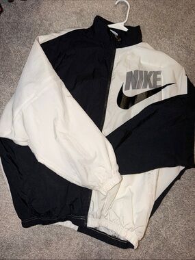 Nike Black & White Colorblocked Track Jacket